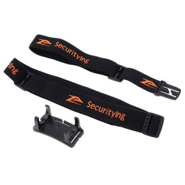 SecurityIng Elastic Headlight Band Adjustable 22mm-26mm for Flashlight 400mm with Headlamp Fixing Band Nylon (Set of 2)