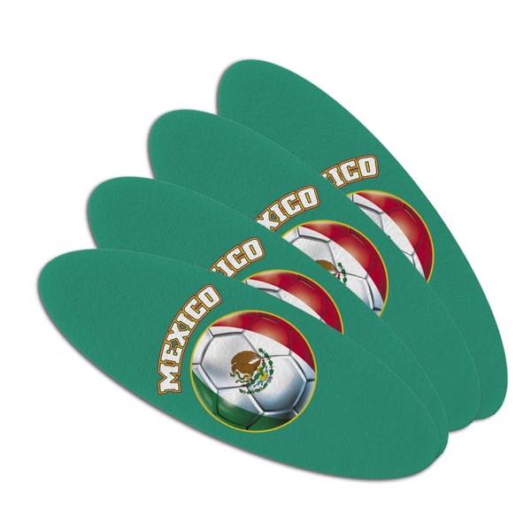 Mexico Soccer Football Futbol Double-Sided Oval Nail File Emery Board
