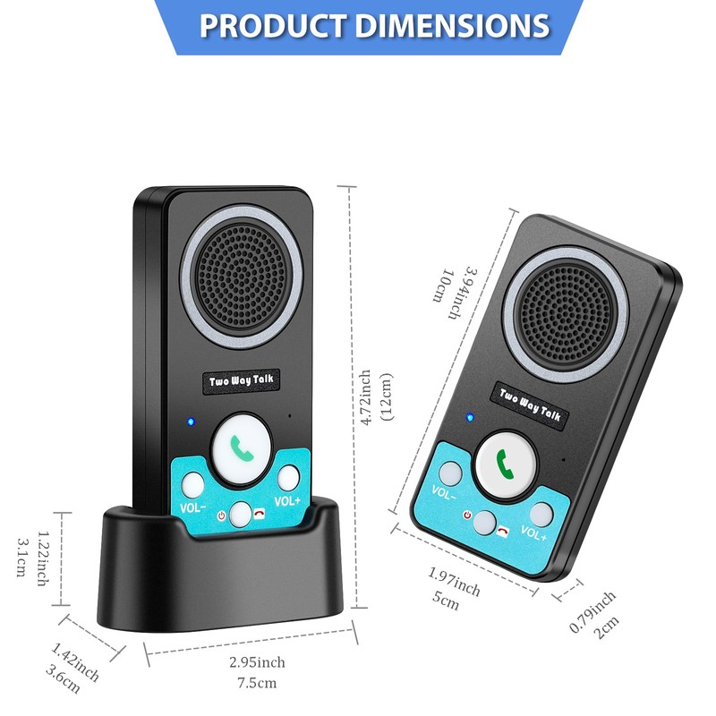 UHAXZ Intercoms Wireless for Home, Full Duplex Long Range Wireless