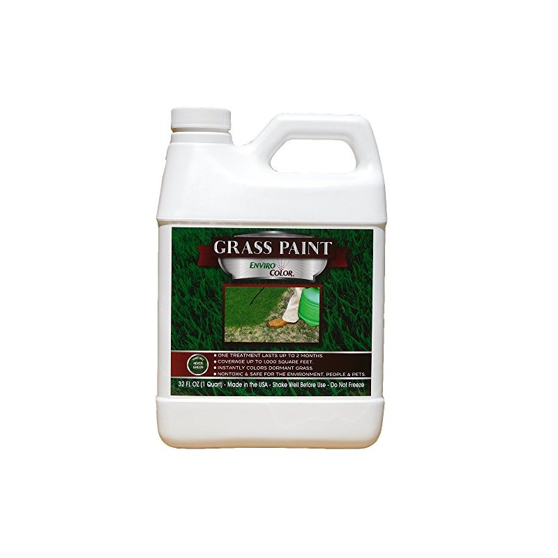 nviroColor 4EverGreen Grass Colorant/Turf Paint – 32 oz Concentrate Covers