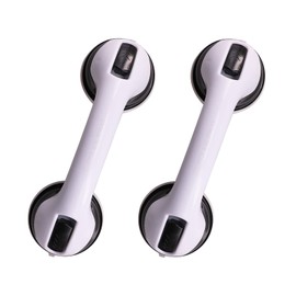 Shower Handles, ZHENROAD 2 Pack 12 inch Suction Grab Bars, Tool-Free Installation Safety Hand Rail, Assist Bath Handle for Seniors, Disabled, and Handicap