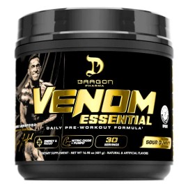 Pre Workout Venom Essential Dragon 30 Servicios Sabor Sour Gummy
