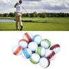 12PCS Golf Balls Rubber Polyurethane PU 3 Layer Putting Practice