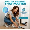 Strongest Home Heavy Duty Door Stopper Wedge 2-Pack Chrome –