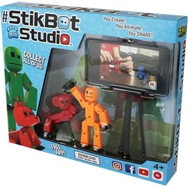 Toy Shed StikBot Studio Set (Orange/White/Clear)