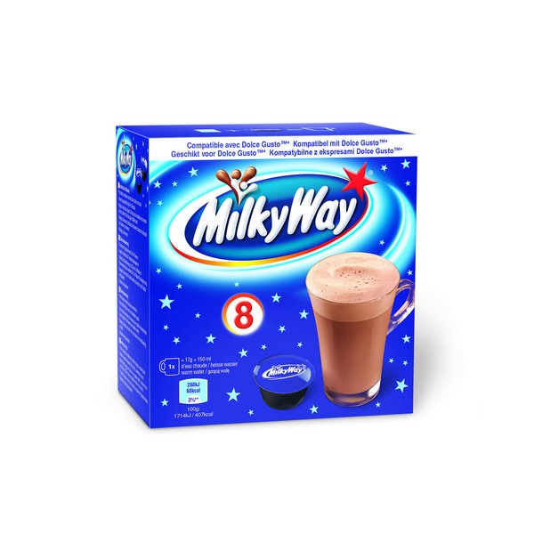 Milky Way Cocoa Capsules Suitable for Dolce Gusto (1 x