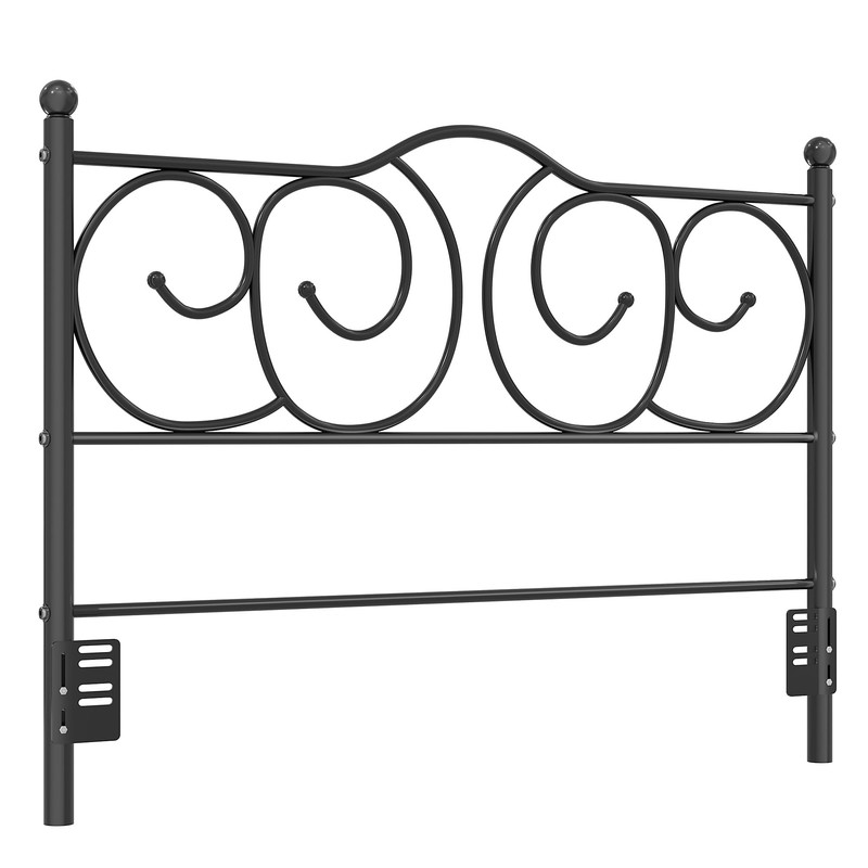 VECELO Metal Full Size Headboard, Heavy Duty Curved Headboard Only