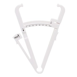 SPIOOPS Subcutaneous Fat Caliper 2.8 inches (70 mm) Measurable Fat Management Ruler Measuring Caliper Health Fitness Diet Support (White)