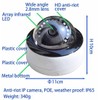 BlueFishCam Wired Vandal-Proof Dome PoE IP Camera 4MP POE Network