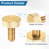 M METERXITY 10-Pack Knurled Thumb Screws, M8x20mm Solid Brass Flat
