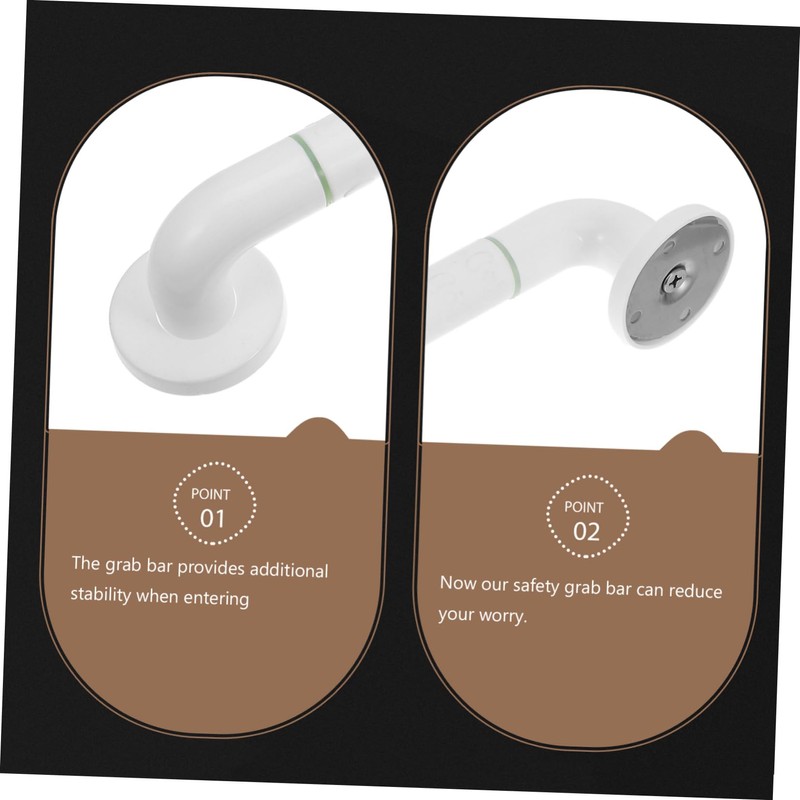 Healeved Bathroom Accessories Handicap Grab Bars for Shower Thickened Safety