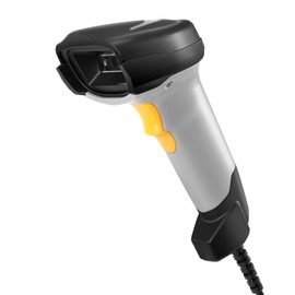 Barcode Scanner, Handheld QR Code Scanner USB Wired Connection 1D 2D&PDF417 Data Matrix Automatic Barcode Reader Plug and Play Bar Code Scanners for Store Supermarket Warehouse Library