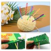 50 PCS Colorful Large Eye Plastic Sewing Needles, 3.54 Inch