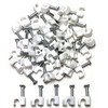 Round White Cable Clips 7mm with Fixing Nails - Packs