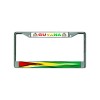 DIGIART GUYANA GUYANESE FLAG Chrome Metal Car License Plate Frame