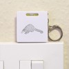 Azeeda 'Cute Pangolin' Keyring Tape Measure/Spirit Level Tool (KM00031885)