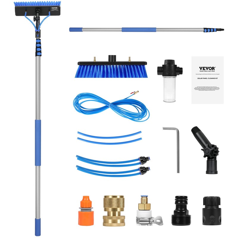 VEVOR Water Fed Pole Kit, 24FT Solar Panel Cleaning Pole