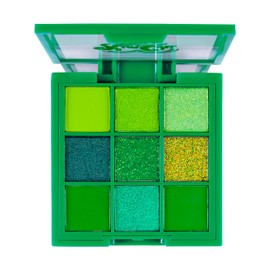 KimChiChic Beauty Jewel Collection Eyeshadow Palette - Pigmented Blendable & Long Lasting Colors, Matte & Glitter Shades, Includes Jewel Stickers, Cruelty Free, Emerald