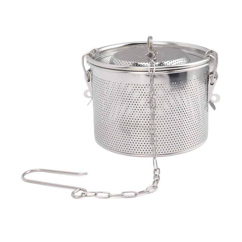 Seasoning Strainer with Hanging Chain Stainless Steel Tea Balls Filter