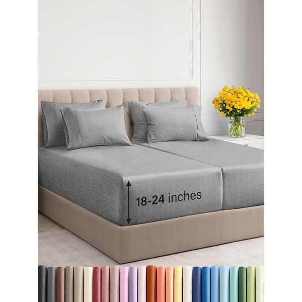 CGK Unlimited Extra Deep Split King Sheet Set - 7