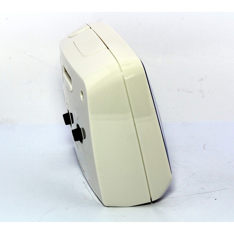 Atlanta 1979-0 Alarm Clock without Ticking with Light Analogue White