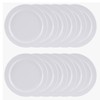 TrueCraftware- 5-1/2" Round Plate White Color Melamine Set of 12-