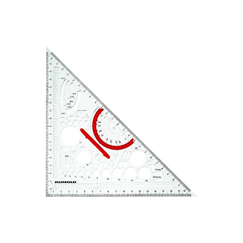 Rumold 354210 Techno Metal Triangle, Clear