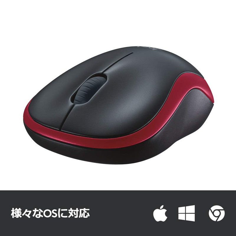 Logicool M185 Wireless Optical 3 Button Mouse Swift Gray