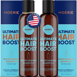 Moerie Ultimate Hair Growth Shampoo – For Longer, Thicker, Fuller Hair - Vegan Friendly Volumizing Hair Products – Paraben & Silicone Free – All Hair Types – Reverse Hair Loss – Moisturizing, 2 pack
