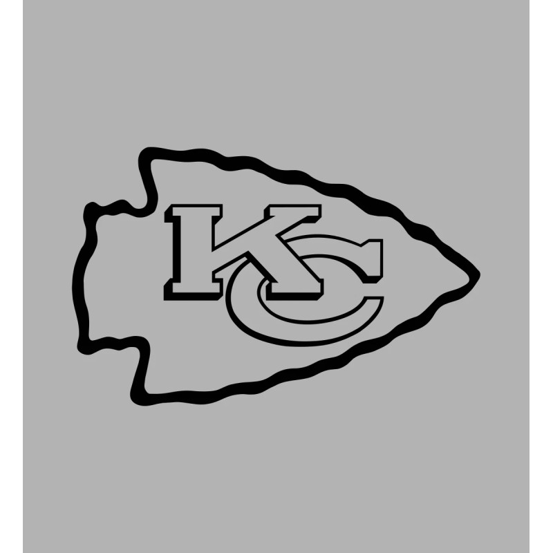 Unbranded Kansas City Chiefs Vinyl Decal - White, 4"