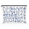 Horse French French Toile De Jouy Makeup Bag - Inspired