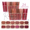 Labial Mate Indeleble Larga Duracion 24 Pz Mayoreo Color Marrón