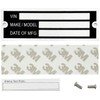 Trailer VIN ID Plate Blank Data TAG Model Identification VIN