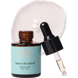 TEIA COSMETICOS Suero Oil Control, para Piel Grasa y Mixta, con Argán y Tea Tree, Fórmula 98.72% Natural