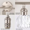 Shenmoyl Bathroom Light Fixtures, 3-Light Vanity Wall Light Over Mirror