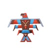 Thunderbird - Turquoise Indian Bird - Embroidered Iron on Patch