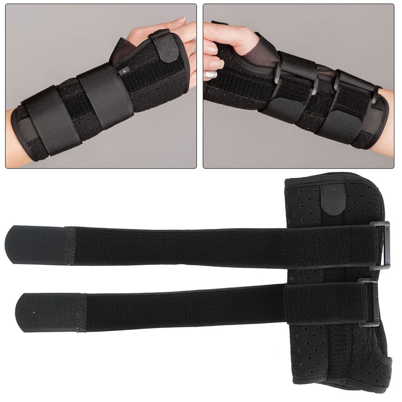 Aluminum Splint Carpal Tunnel Wrist Brace Protective Support Breathable Sprain