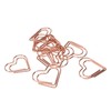 100Pcs Paper Clips Rose Gold Unique Shape Electroplating Process Lightweight