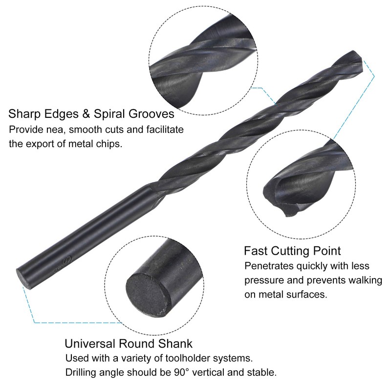 sourcing map Tap and Drill Bit Set, 5/16-18 UNC Thread
