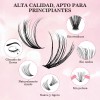 Kit De Extensión De Pestañas Diy Mink Racimos Pestañas Mix