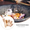 Healvian Washing Jar Spoons 5 Pcs Mini Wooden Scoop Small