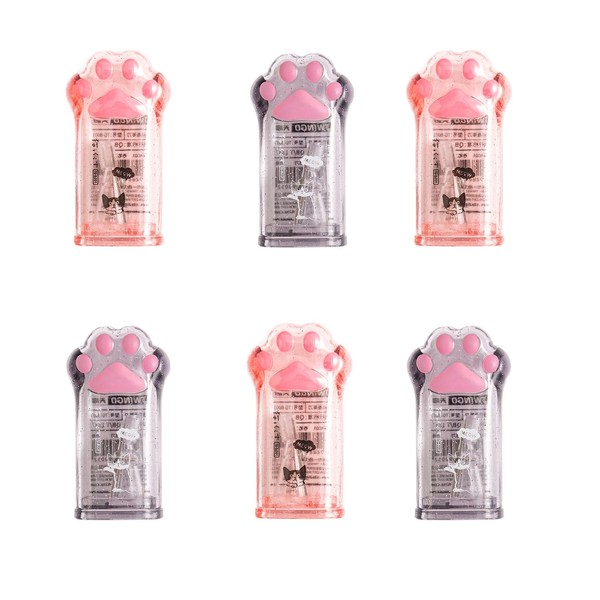 6PCS Cute Cat Paw Pencil Sharpener，Sharpener Small Handheld Pencil Sharpener，Cat