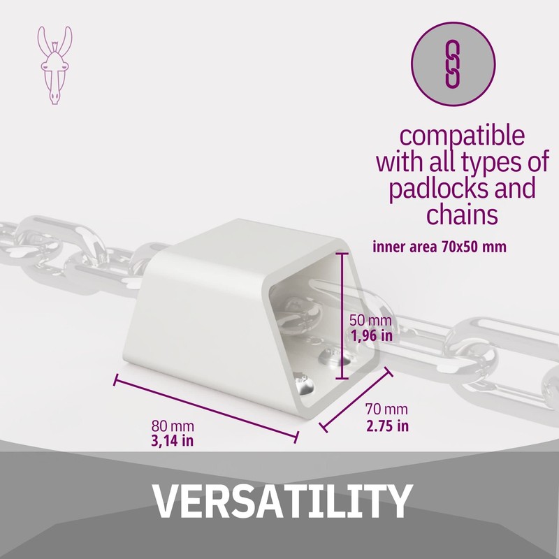 ZAMURANO. Ground anchor bicycle, wall anchor, bicycle lock, motorcycle anti-theft