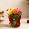 Vintage Venetian Mask Artistic Flower Pot Resin Mold