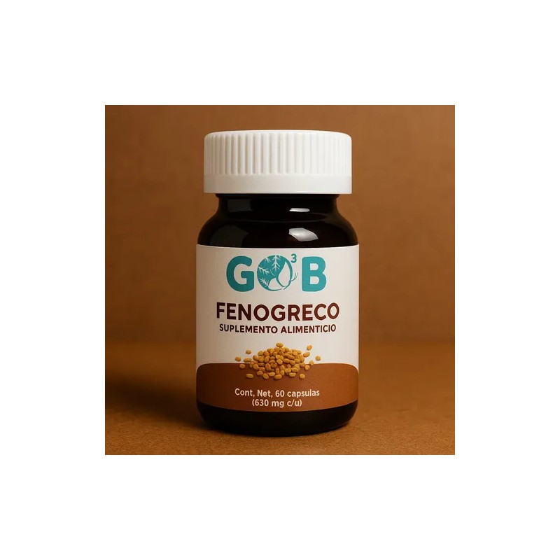 Fenogreco En Polvo - Go3b - 60 Cápsulas - Suplemento