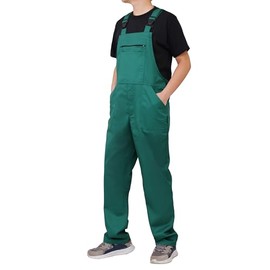 WORK IDEA Work Dungarees for Men Multi Pocket Technology Men's Work Dungarees, Green, 3XL