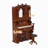 iLAND Rococo Dollhouse Furniture 1:12 Scale Dollhouse Wooden Collectibles, Carved
