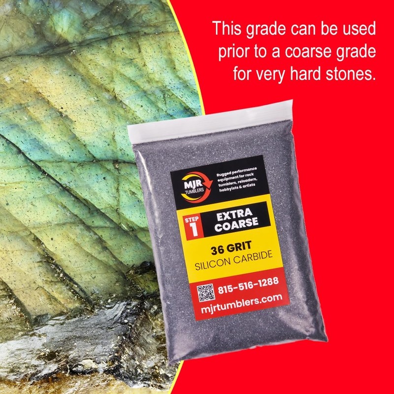 5lb MJR Tumblers 36 Grit Premium Extra Coarse Extremely Fast