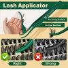 KEYYOU DIY Lash Extension Kit 280pcs Soft Lash Clusters 60D+80D