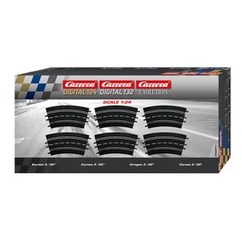 Carrera 20573 Curve 3/30, 6 pcs, Digital 124/132 and Analog